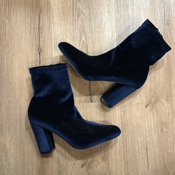 Madden Girl Velvet Boots - Picture 1 of 7